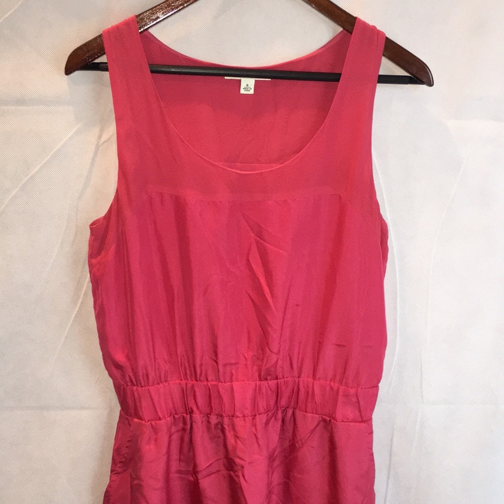 Banana Republic Silk Dress | Pink Tank Sheath Dress | Size 6